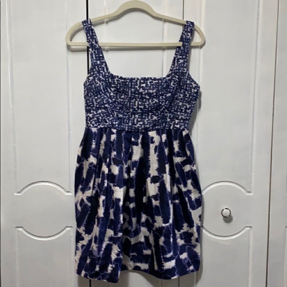 BB Dakota Silk Tie Dye Navy Dress size 4